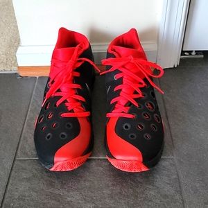 Nike size 13 red and black